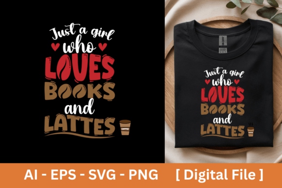 Girl Who Loves Books Coffee Sublimation