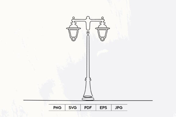 Vintage Street Lamp Line Art SVG Embroidery Review